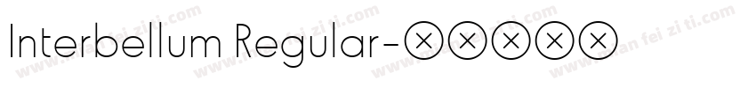 Interbellum Regular字体转换